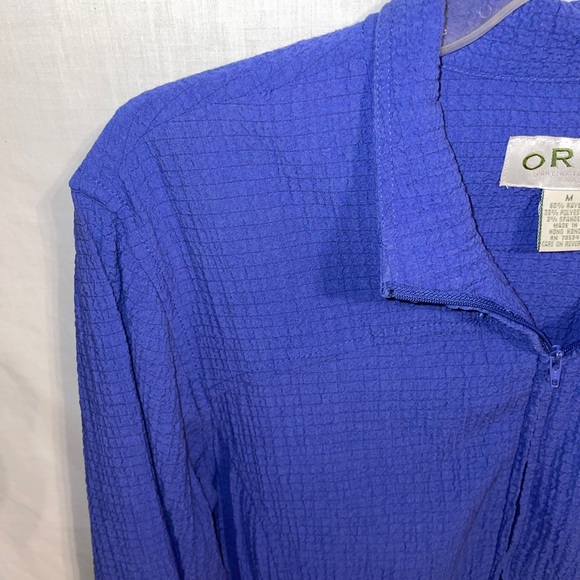 Orvis Light Jacket Men’s Size Medium Blue Zip Front Long Sleeve - Picture 6 of 12